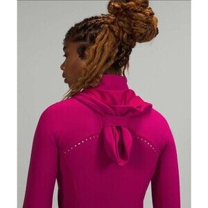 Lululemon 6 Rain Repellent Running Jacket Wild Berry W3FAJS Reflective